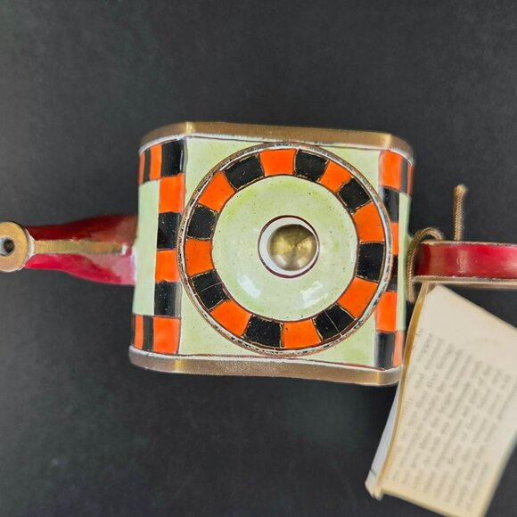 Vintage - Kelvin Chen - Miniature Enameled on Copper Tea Kettle - No.1284 - Picture 7 of 10